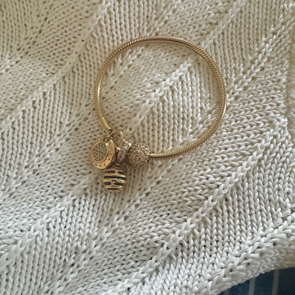 Pandora Gold Charm Bracelet